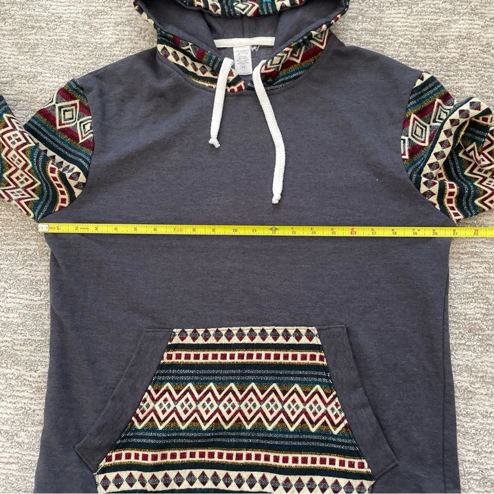 Aztec Pullover Hoodie Native Western Print Men’s … - image 6